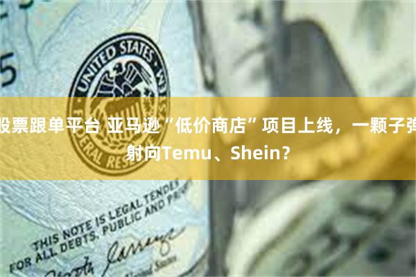 股票跟单平台 亚马逊“低价商店”项目上线，一颗子弹射向Temu、Shein？