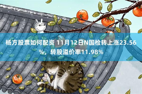 杨方股票如何配资 11月12日N国检转上涨23.56%，转股溢价率11.98%