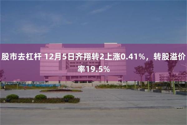 股市去杠杆 12月5日齐翔转2上涨0.41%，转股溢价率19.5%